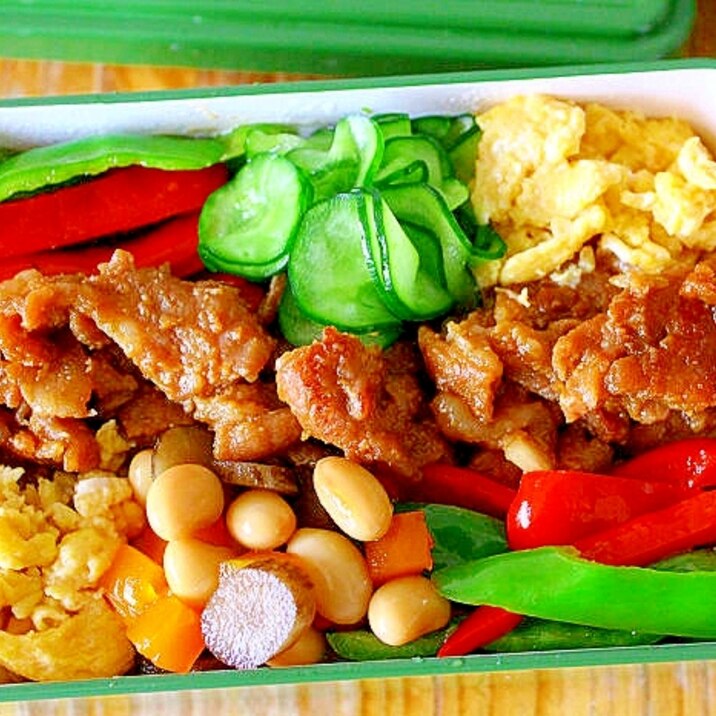 豚みそ七色丼＊のっけ弁当